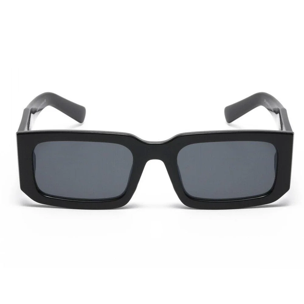 Sunglasses Men's Fashion Square Dark Black Lens Cholo Gangs Rapper Shades HipHop